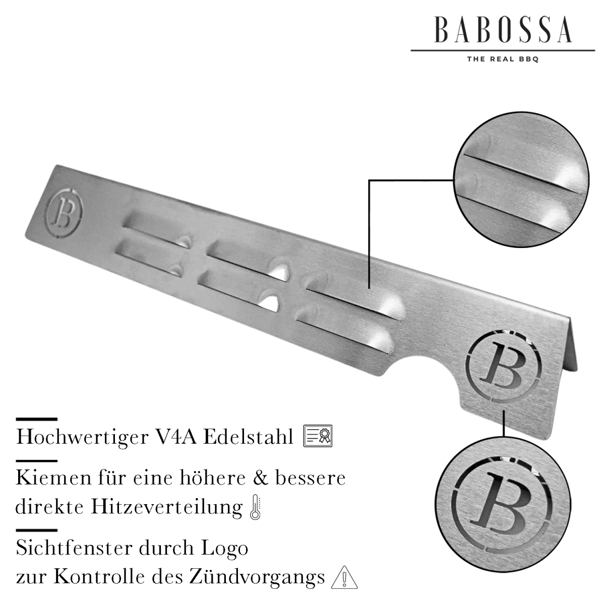 Flammschutzblech | V4A Edelstahl | Weber Genesis - BABOSSAFlammschutzblech | V4A Edelstahl | Weber GenesisFlammschutzblechWeberBABOSSA